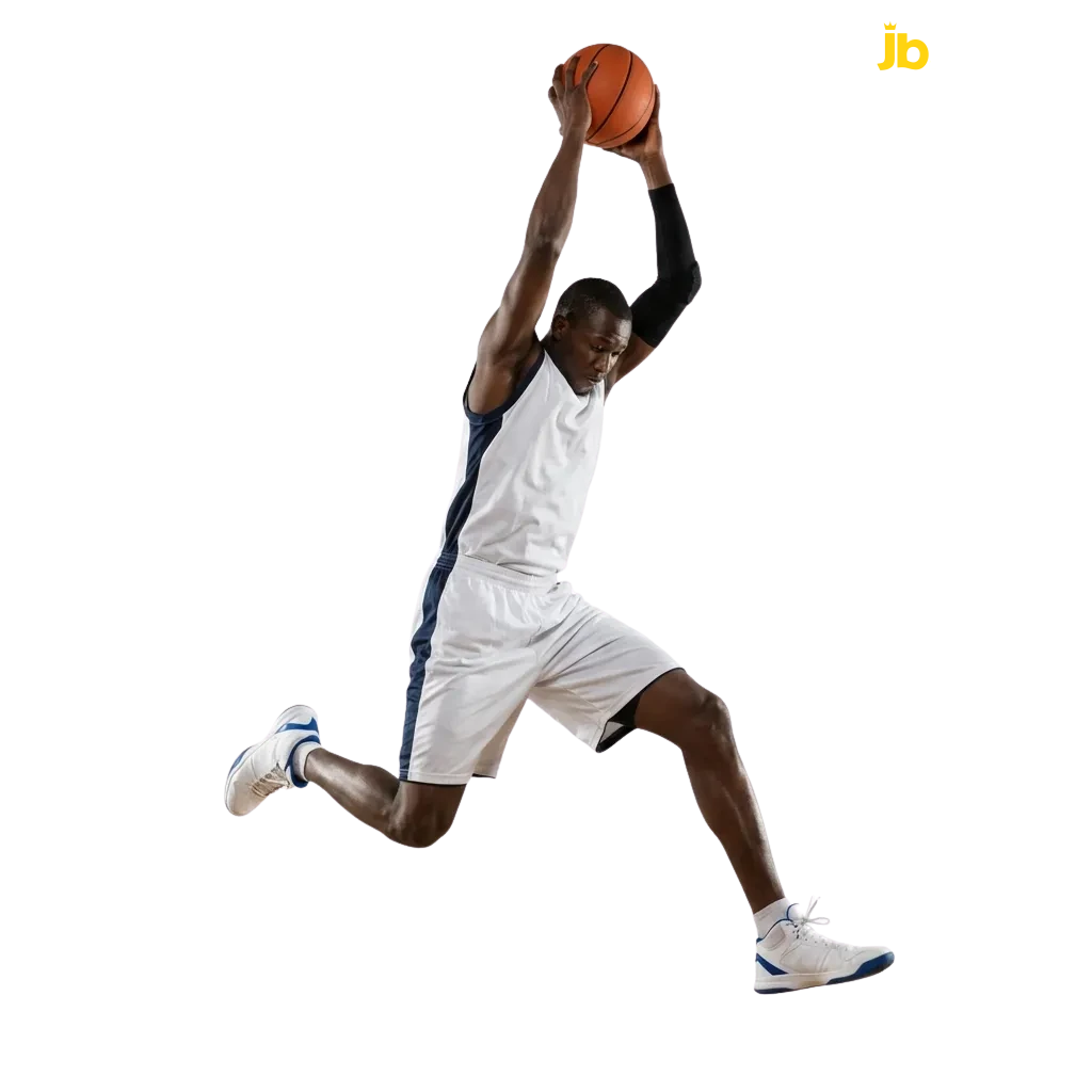 Basketball betting at JB Casino Gambia showing NBA, EuroLeague, and African leagues with live odds and welcome bonus