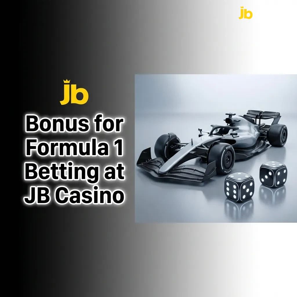 JB Casino 100% matched deposit bonus up to 5,000 GMD for Formula 1 betting with 3x wagering requirement at 1.50 odds