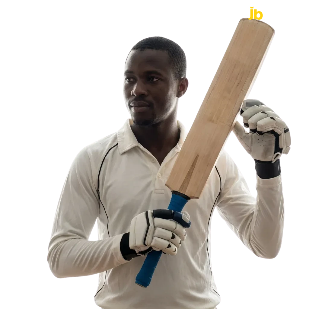 Cricket betting interface at JB Casino showing match odds, live markets, and betting options for international tournaments