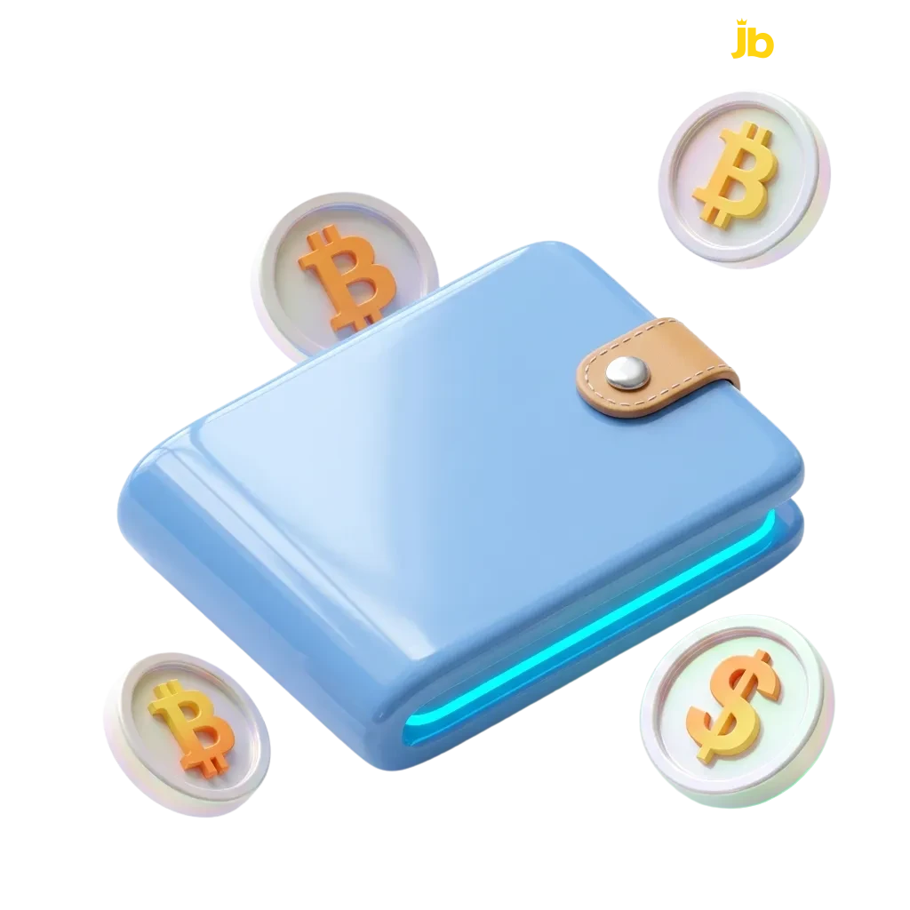 JB Casino cryptocurrency deposit options for Gambian players including Bitcoin, Ethereum, USDT, USDC, and Litecoin funding