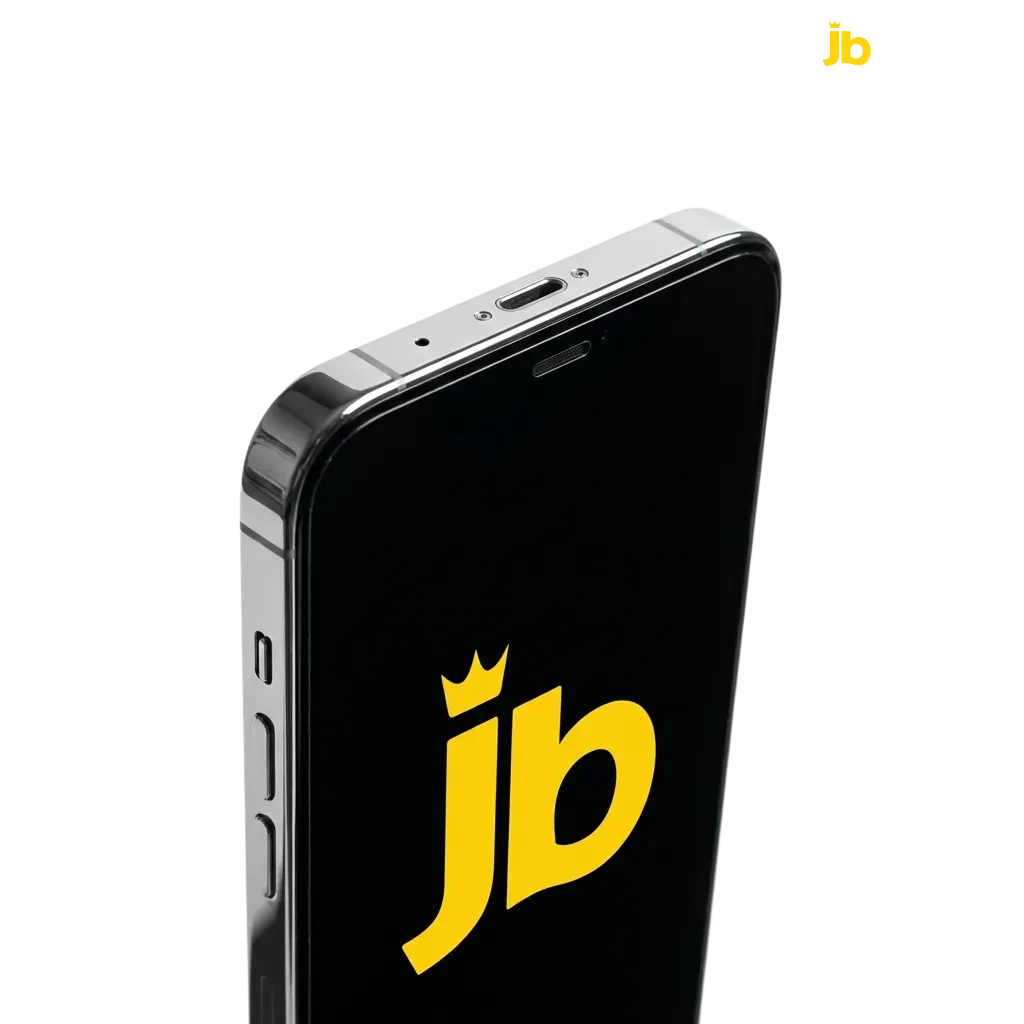 JB Casino iOS app interface showing sports betting, live casino tables, and slots for Gambian players