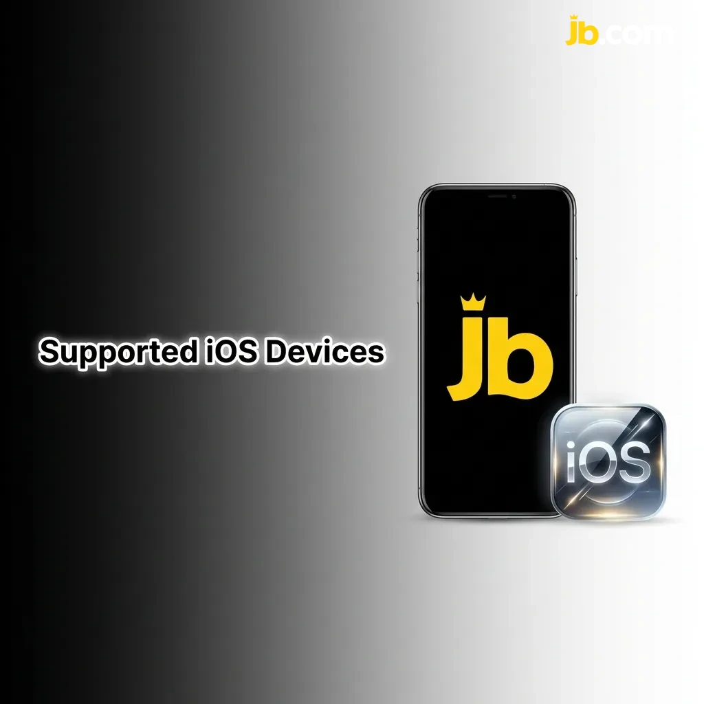 List of compatible Apple devices for JB Casino including iPhone models 7-13, iPad Pro, iPad Air, and iPad Mini