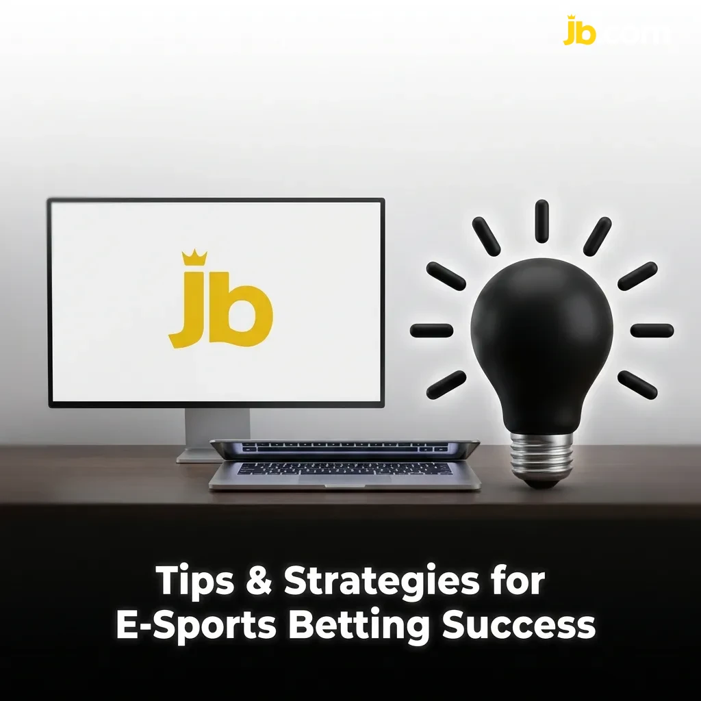 E-sports betting strategy guide showing tips for bankroll management, team research, and informed wagering decisions