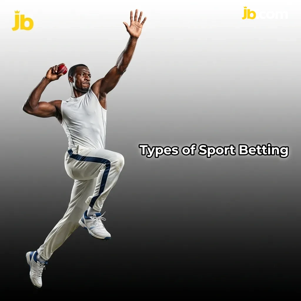 Sports betting interface showing football, basketball, tennis, cricket, and volleyball wagering options at JB Casino