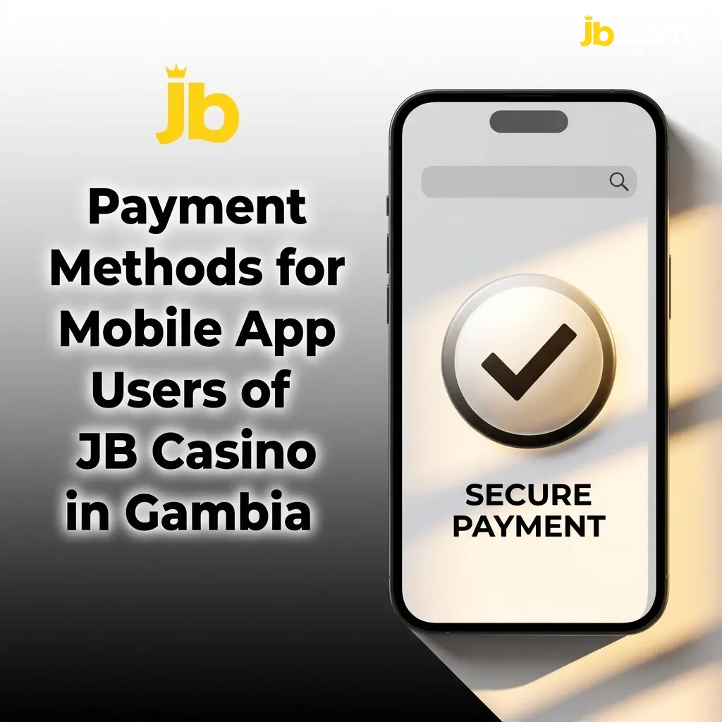 JB Casino mobile app payment methods including Bitcoin, Ethereum, USDT, USDC, and Litecoin for Gambian users