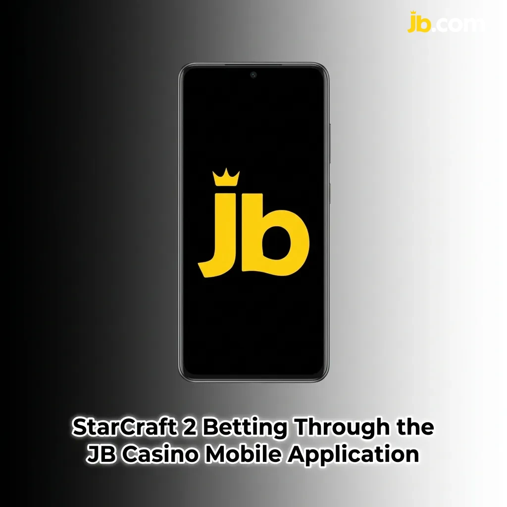 JB Casino mobile app interface showing StarCraft 2 betting options on smartphone screen