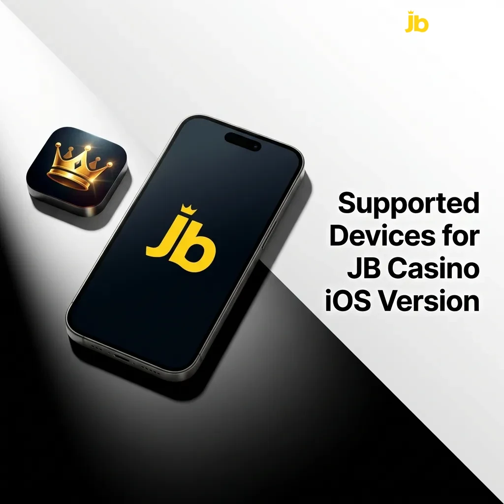 JB Casino iOS app compatibility showing supported Apple devices including iPhone 15, 14, 13, 12, SE, and iPad models
