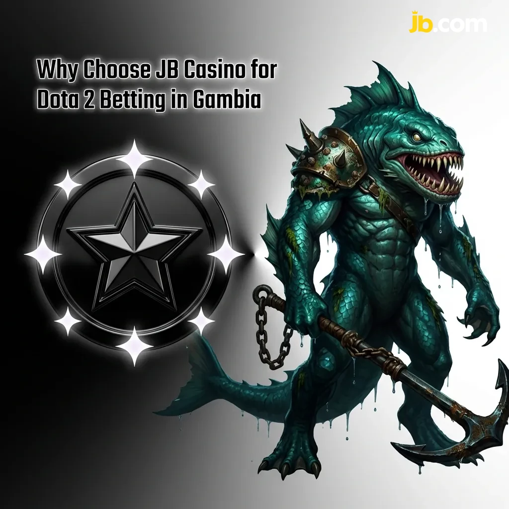 JB Casino platform showing Dota 2 betting options with bonuses and payment methods for Gambian players